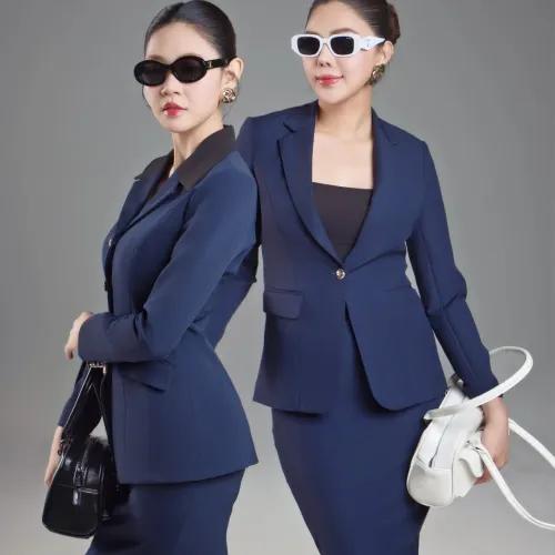 Suit Xanh Dương Dạ Len 60